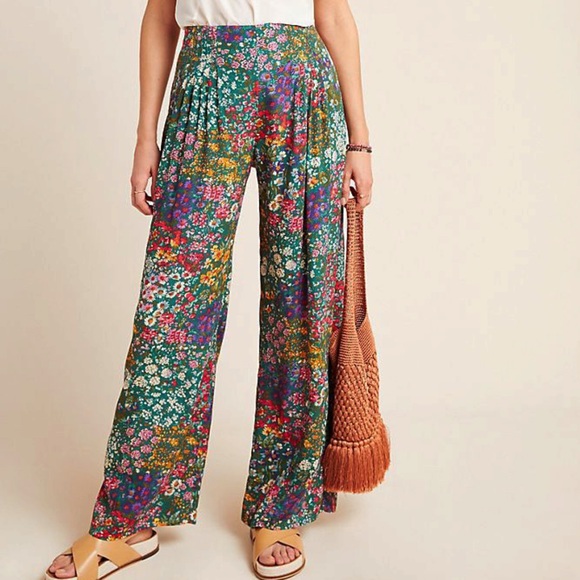 Anthropologie Pants - Anthropologie Cabo Pleated Wide-Leg Trousers